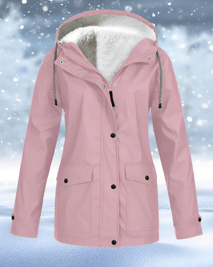 Winter Parka Jacke Kunstfell Gefüttert Warm Isoliert