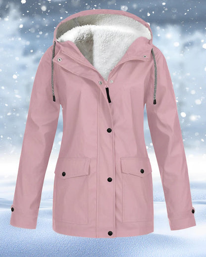 Winter Parka Jacke Kunstfell Gefüttert Warm Isoliert