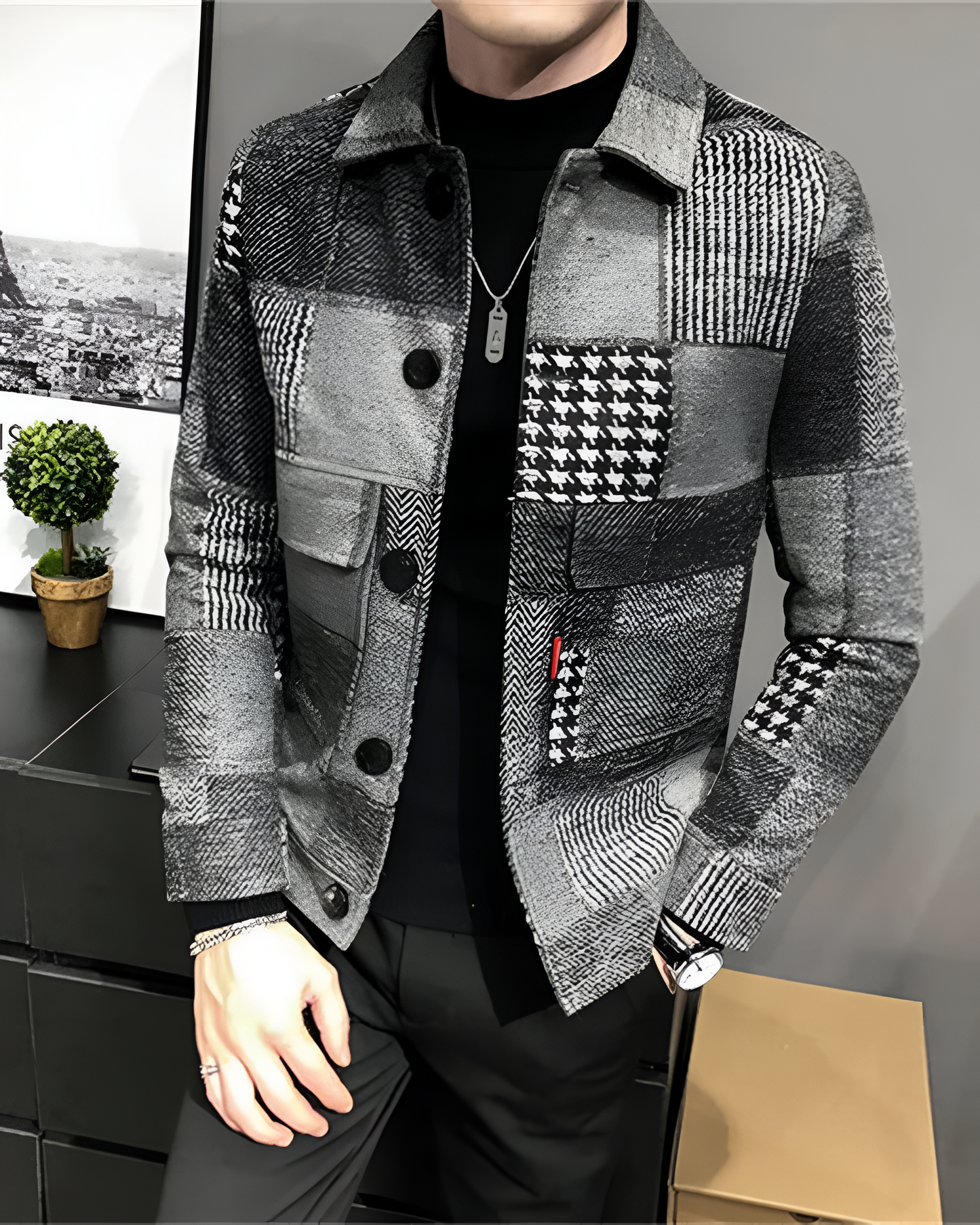 Modische Jacke Vielfältige Muster