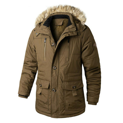 Praktische Winterjacke Mit Abnehmbarer Kapuze