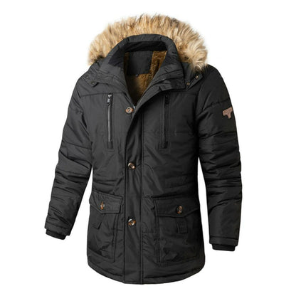 Praktische Winterjacke Mit Abnehmbarer Kapuze