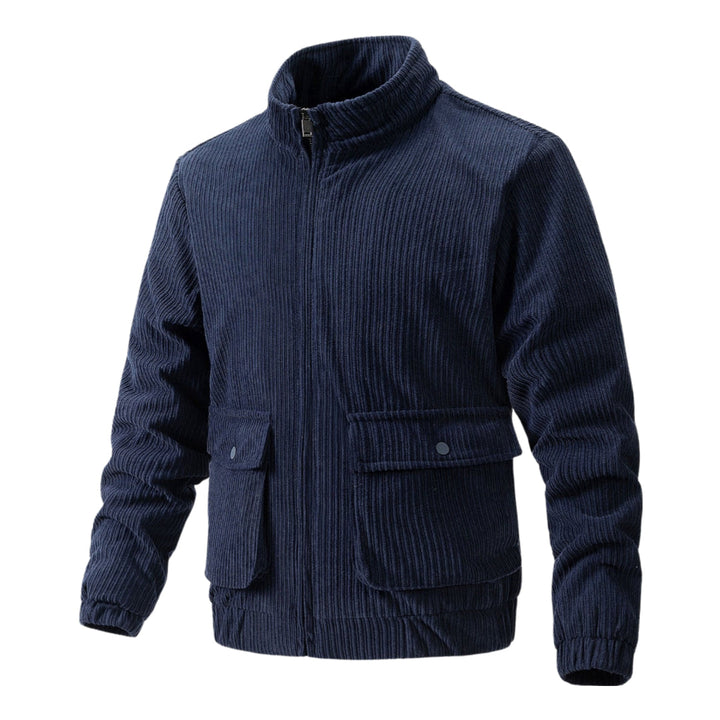 Herren Cordjacke Reißverschluss Modern
