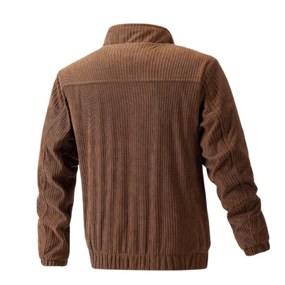 Herren Cordjacke Reißverschluss Modern - IdealeKleiden