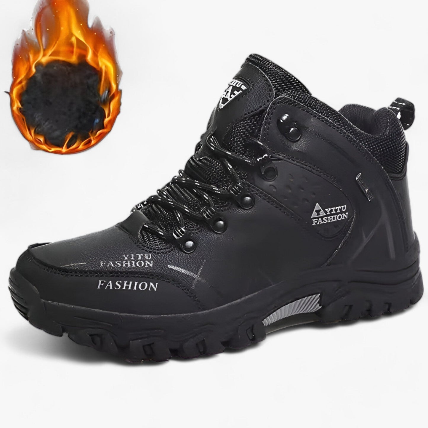 Winterstiefel Leder Warm Isoliert
