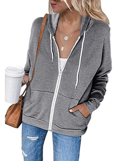 Damen Hoodie Bequem Mit Taschen