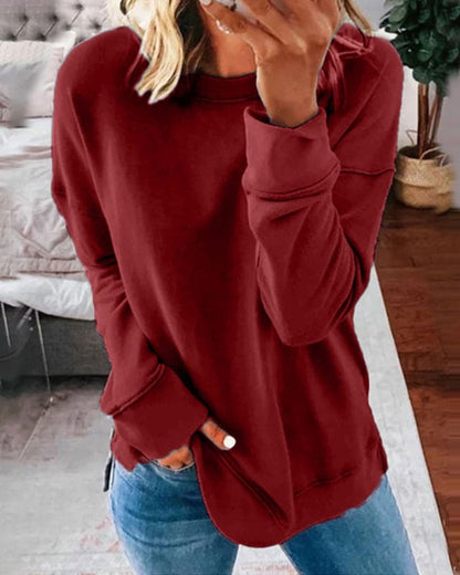 Bequemes Damen Sweatshirt Einfach Stilvoll