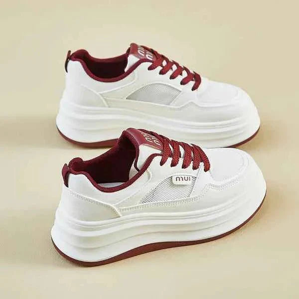 Damen Sneaker Plateau Schuhe