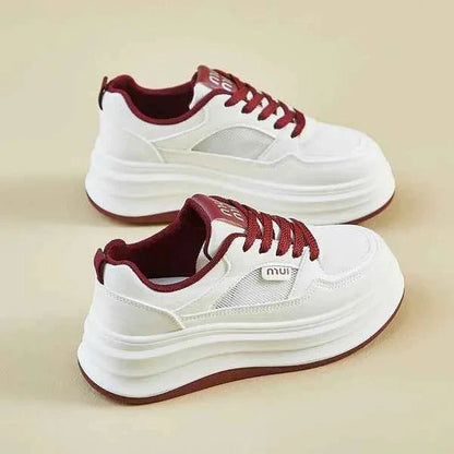 Damen Sneaker Plateau Schuhe