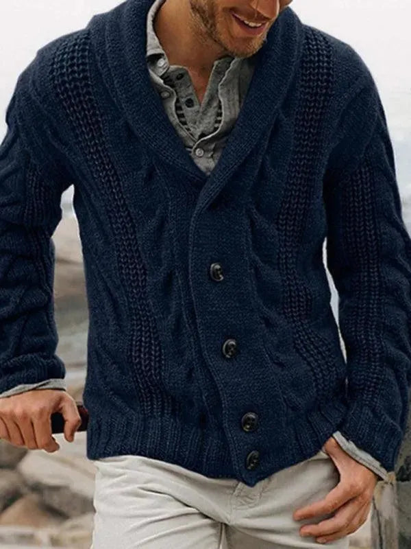 Herren Strickjacke Bequem Pullover