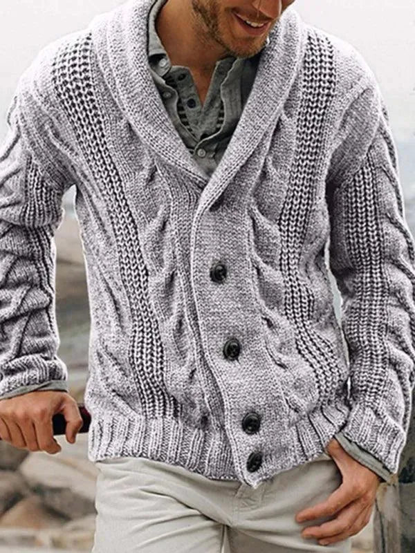 Herren Strickjacke Bequem Pullover