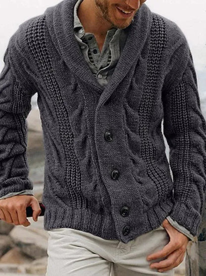 Herren Strickjacke Bequem Pullover