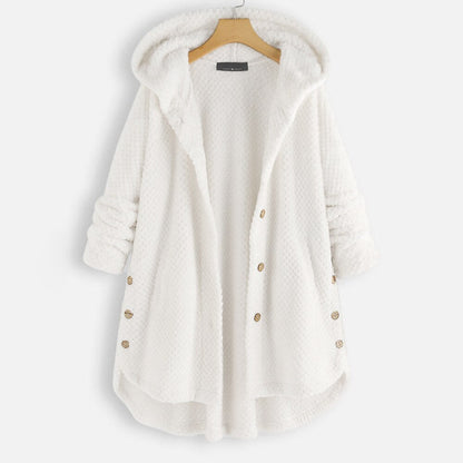Große Damenjacke Kapuze Oversize Arabella