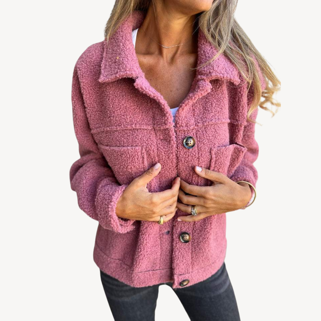 Weiche Damen Teddyjacke Fleece