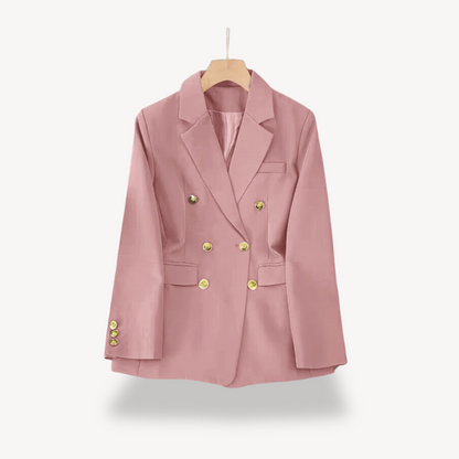 Damen Blazer Doppelreiherschluss Elegant