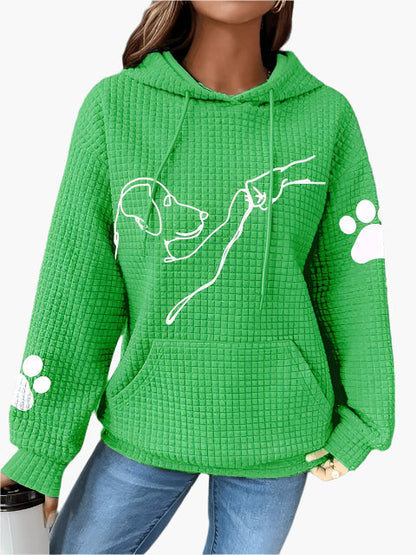 Hundemotiv Hoodie Bequem Freizeit