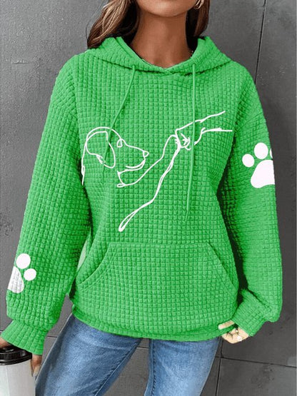 Kapuze Hoodie Bequem Damen