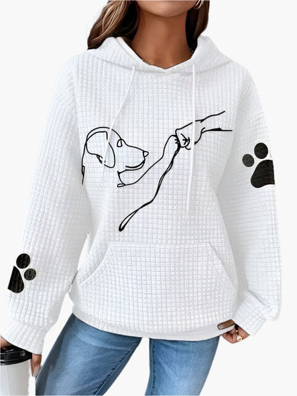 Hundemotiv Hoodie Bequem Freizeit