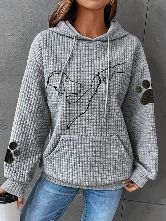 Kapuze Hoodie Bequem Damen