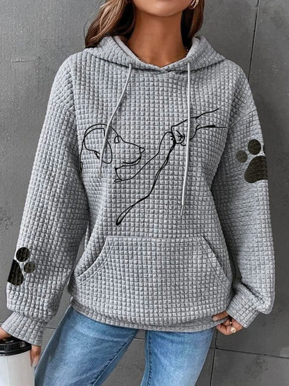 Kapuze Hoodie Bequem Damen
