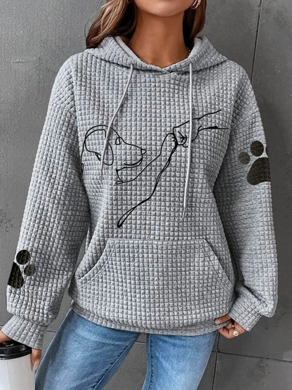 Kapuzenpullover Damen Weich Warm