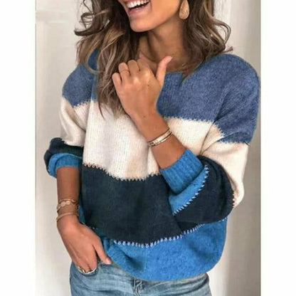 Weiche Frauenpullover O-Neck Bequem - IdealeKleiden