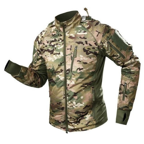 Herren Camo-Jacke Wasserdicht Outdoor