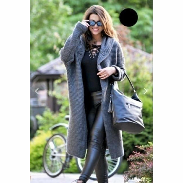 Klassische Strickjacke Damen Lange Qualität