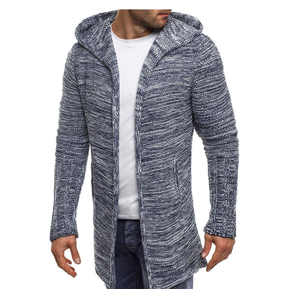 Bequemer Freizeitpullover mit Kapuze Einfarbig