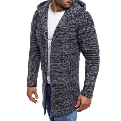 Bequemer Freizeitpullover mit Kapuze Einfarbig