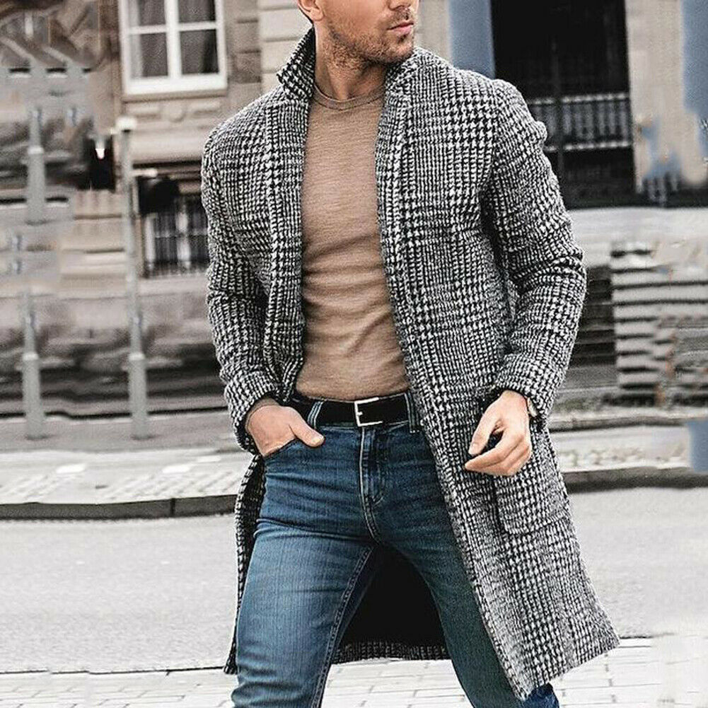 Herren Mantel Herbst Modern Elegant