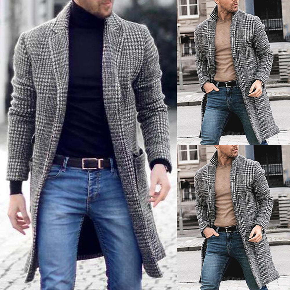 Herren Mantel Herbst Modern Elegant - IdealeKleiden