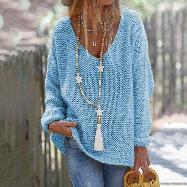 Stilvoller Strickpullover Damen Modern Design