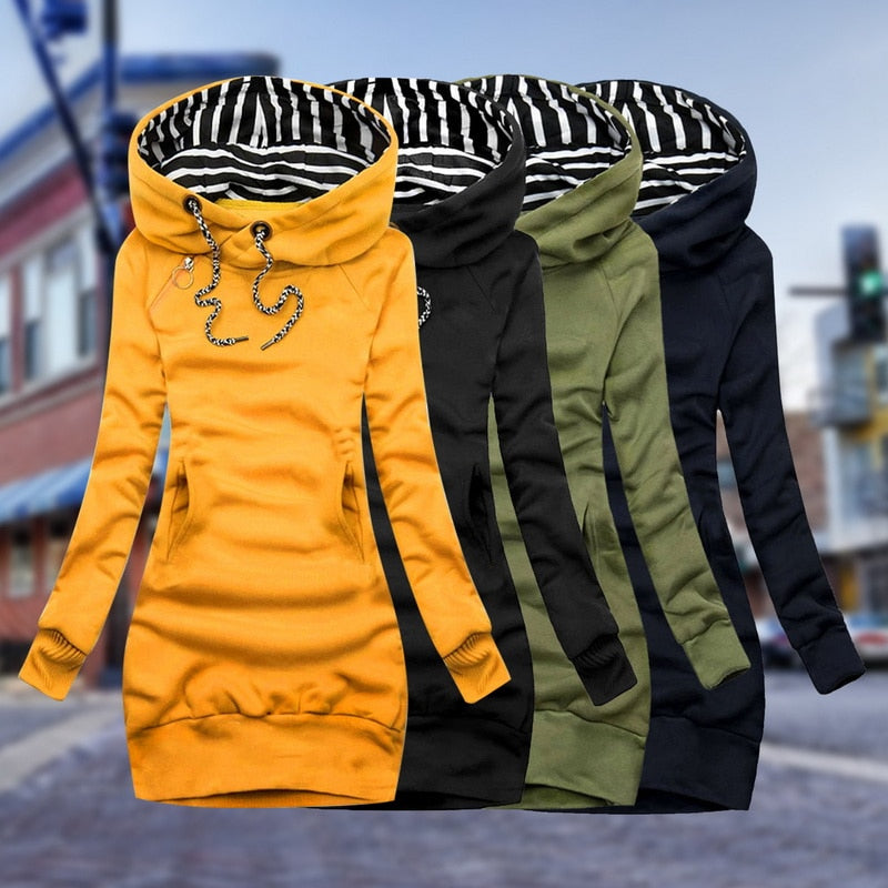 Winter Sweatshirt Groß Größe Langarm Warm - IdealeKleiden