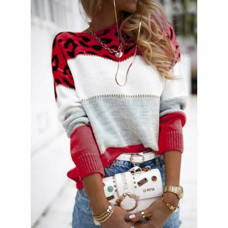 Farbenfroher Patchwork Pullover