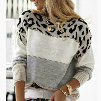 Farbenfroher Patchwork Pullover