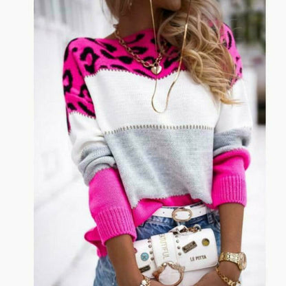 Farbenfroher Patchwork Pullover