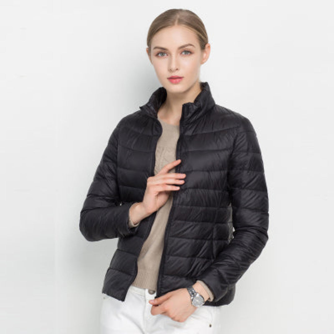 Damen Steppjacke Warm Isolierend Langarm