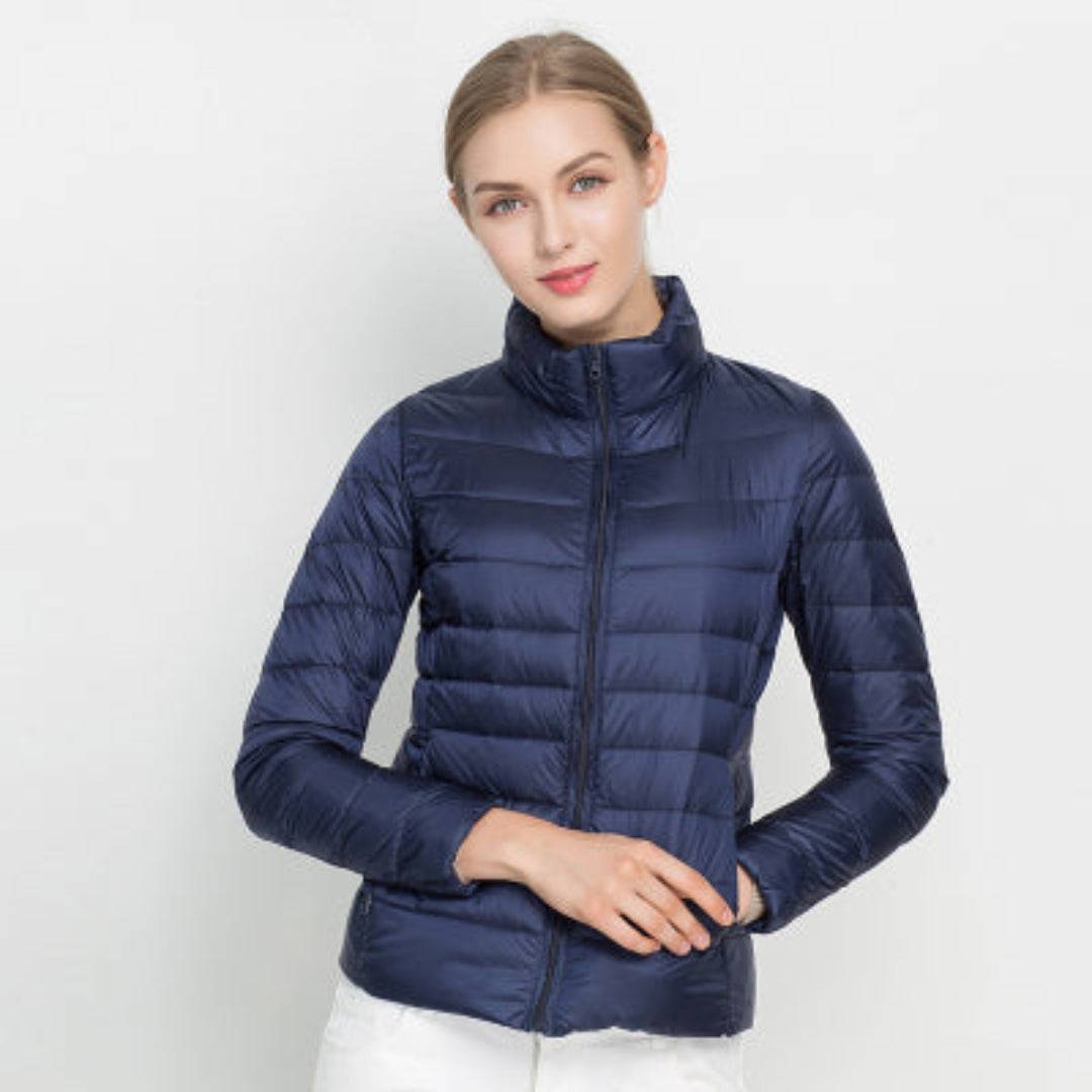 Damen Steppjacke Warm Isolierend Langarm