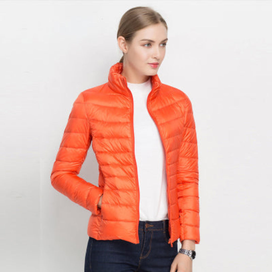 Damen Steppjacke Lang Warm Winterjacke