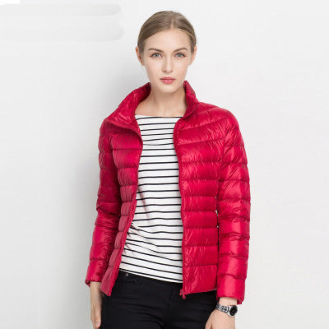 Damen Steppjacke Warm Isolierend Langarm