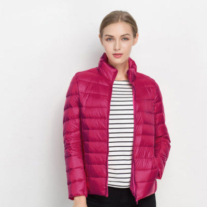 Damen Steppjacke Warm Isolierend Langarm