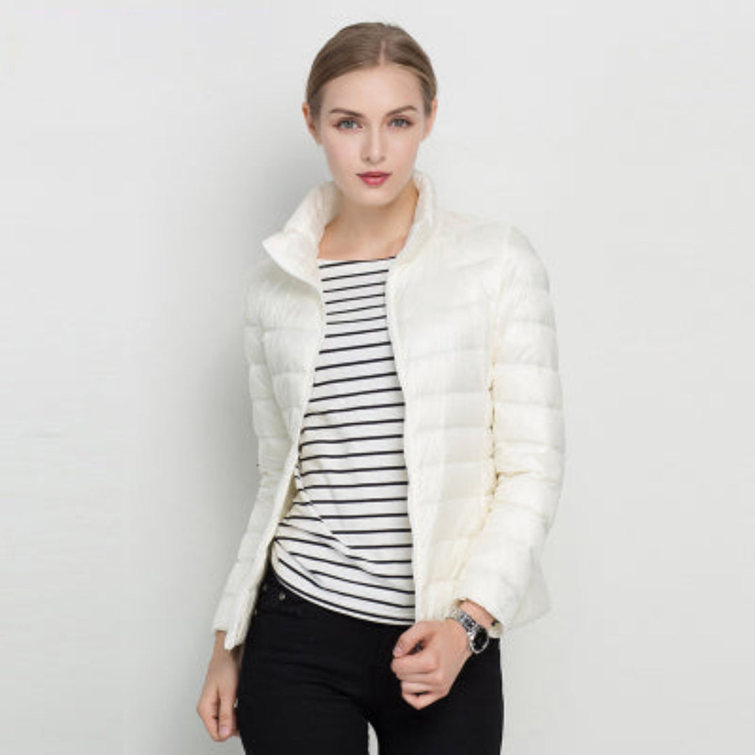 Damen Steppjacke Lang Warm Winterjacke - IdealeKleiden