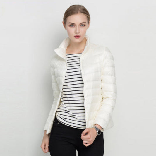 Damen Steppjacke Lang Warm Winterjacke - IdealeKleiden