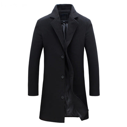 Herren Mantel Elegant Reverskragen