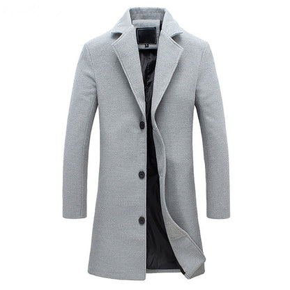 Herren Mantel Elegant Reverskragen