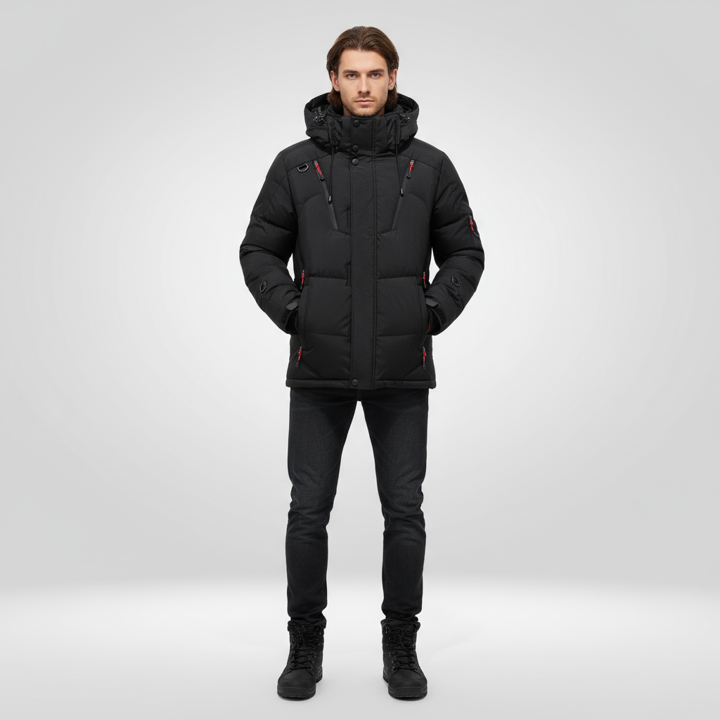 Herren Outdoor Jacke Wasser- und Winddicht Isoliert - IdealeKleiden