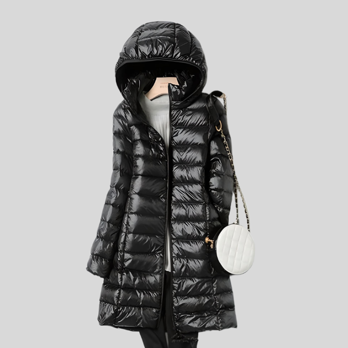 Warmes Winteroberteil mit Reissverschluss und Taschen