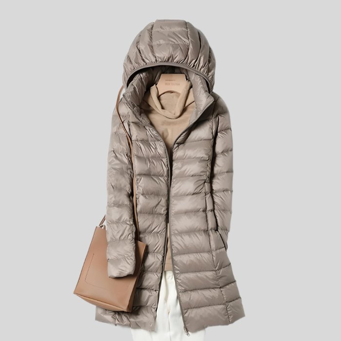 Warmes Winteroberteil mit Reissverschluss und Taschen