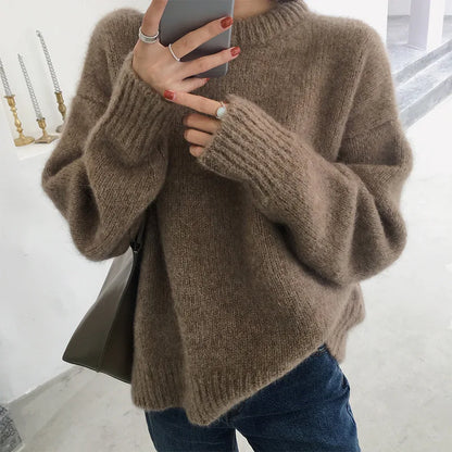Stylische Damenpullover Langarm - IdealeKleiden