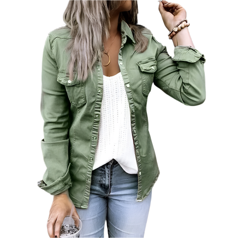 Moderne Damen Jeansjacke Trendy